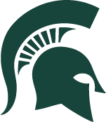 Michigan State University spartan helmet logo