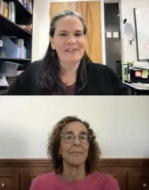 Roberta Hunter and Gail Richmond in the webinar. Roberta Hunter and Gail Richmond in the webinar.